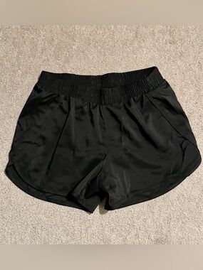 NWOT Girl’s All in Motion Tulip Hem Athletic Shorts - Black - XL 14